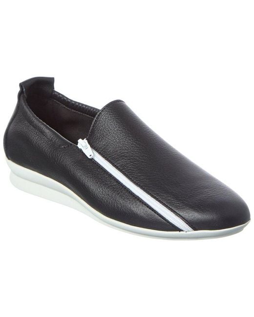 Arche Black Nashaa Leather Flat