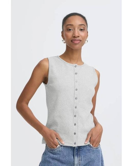 Ichi White Palma Top