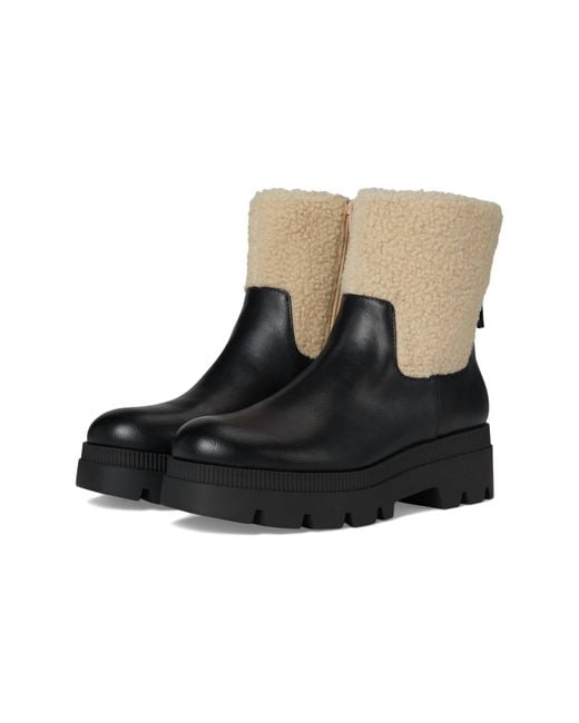 Jessica Simpson Black Ulalie Lug Bootie Boots, Leather