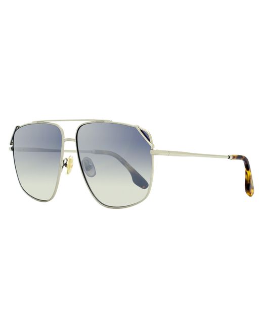 Victoria Beckham Black Navigator Sunglasses Vb229s 040 Silver/havana 61mm