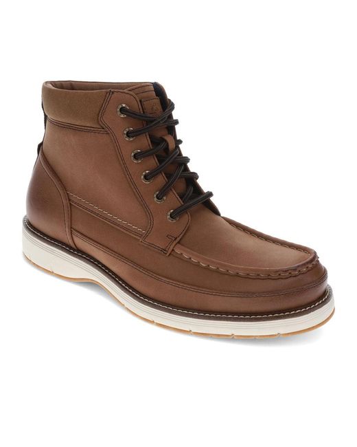 Dockers Brown Thames Casual Lace Up Moc Toe Boot for men