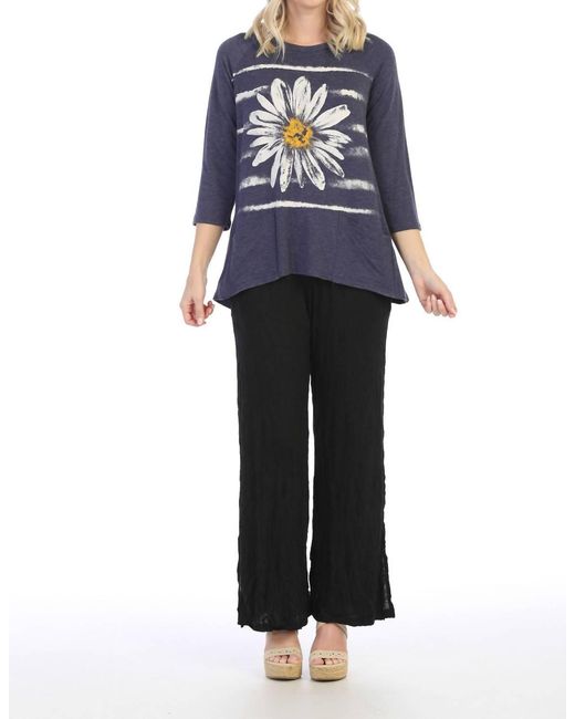 Jess & Jane Blue Aria Patch Pocket High Low Top