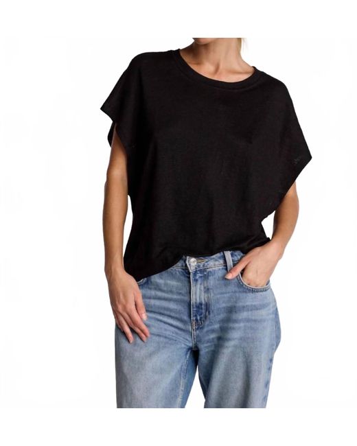 Sundays Black Linen Roxy Tee