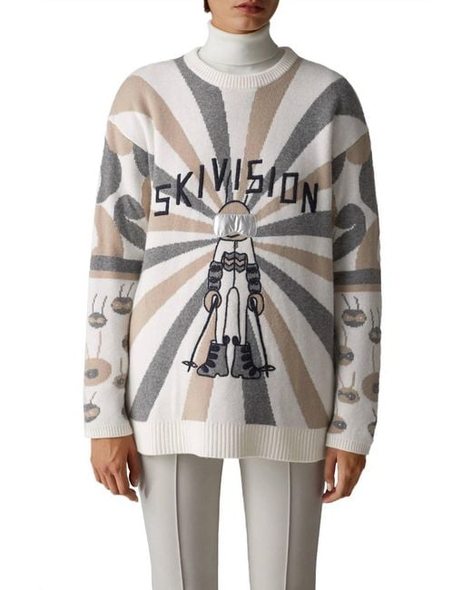 Bogner Gray Knit Pullover Sweater