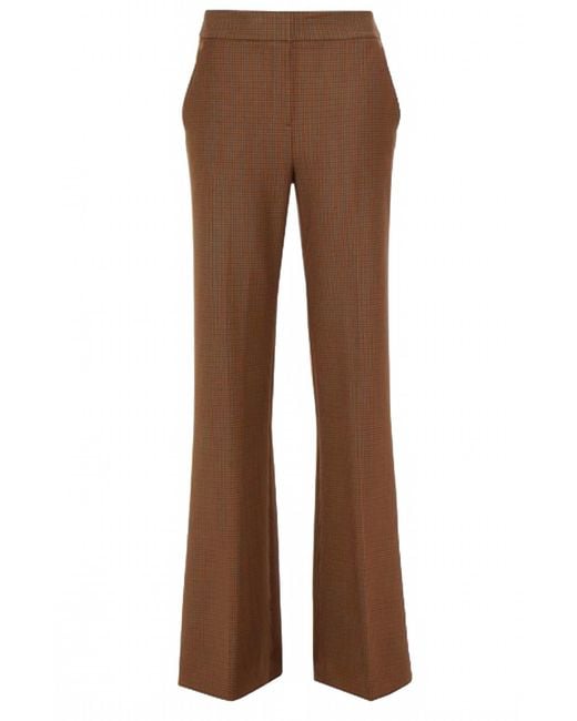 Veronica Beard Brown Flared Pants