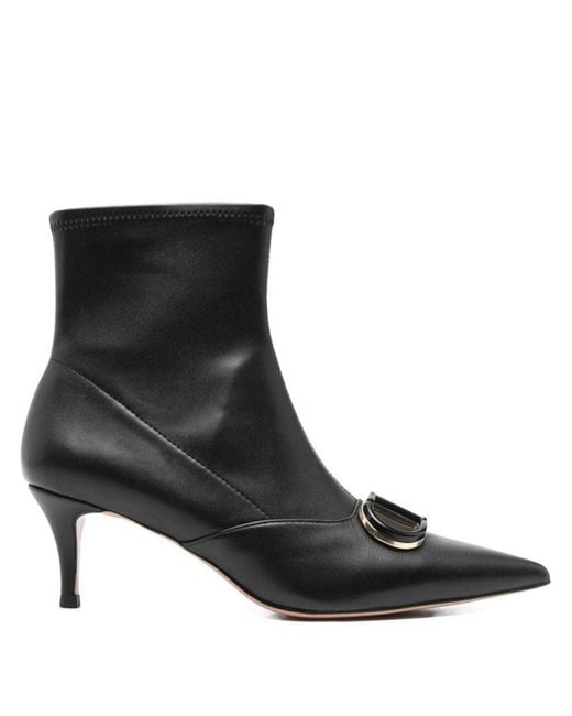 Twinset Black Pointed Toe Ankle Boots
