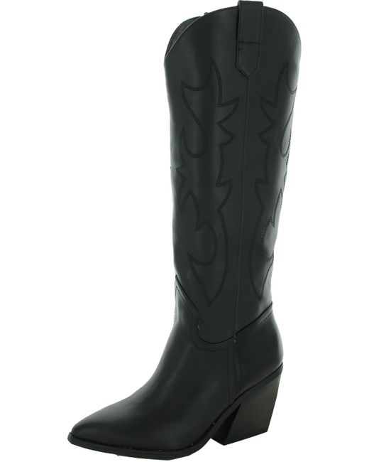 Madden Girl Arizona Leather Tall Cowboy, Western Boots in Black Lyst