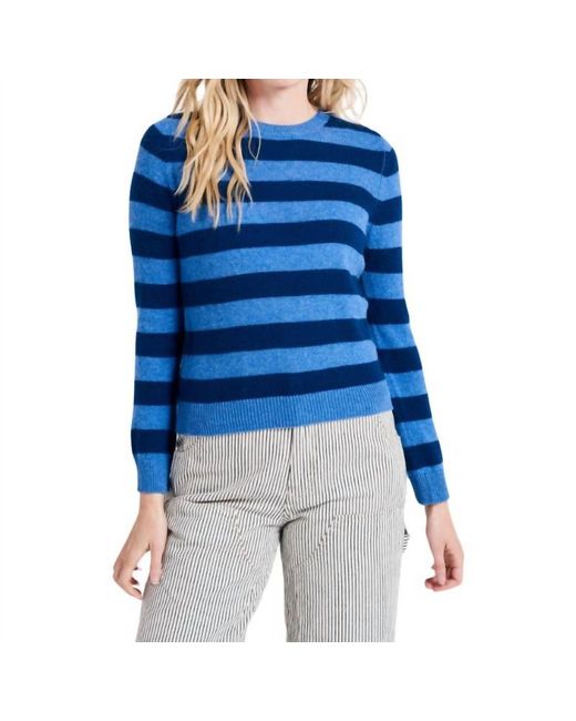 Jumper 1234 Blue Stripe Crew Sweater