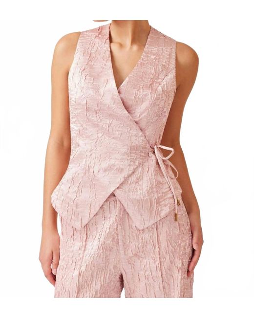 Elliatt Pink Josephine Vest Top