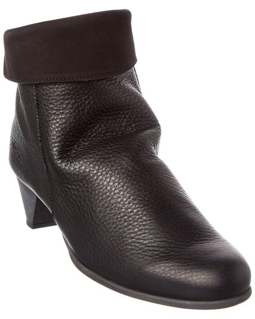 Arche Maraya Leather Boot in Black | Lyst