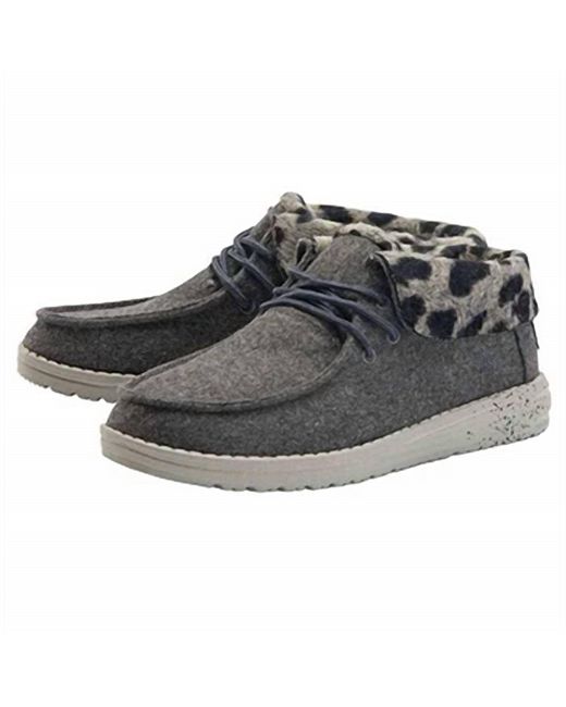 HeyDude Black Britt Ankle Shoes