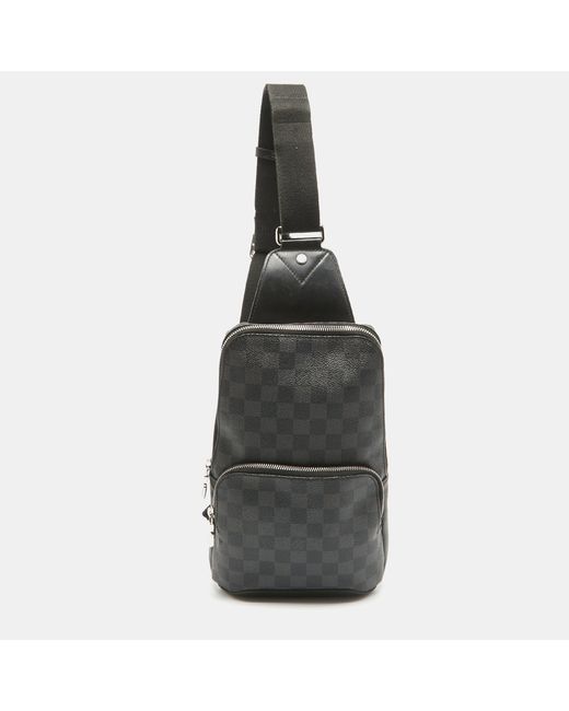 Louis Vuitton Black Damier Graphite Avenue Sling Bag