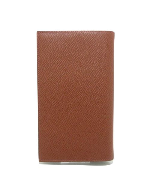 Hermès Brown Vision Leather Wallet (pre-owned)