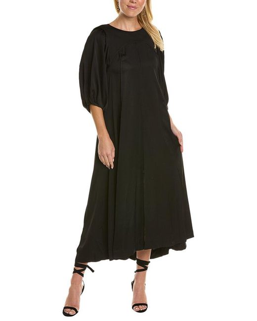 Rebecca Taylor Black Open Back Maxi Dress