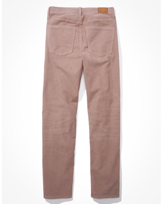 American Eagle Outfitters Pink Ae Stretch Corduroy '90s Straight Pant