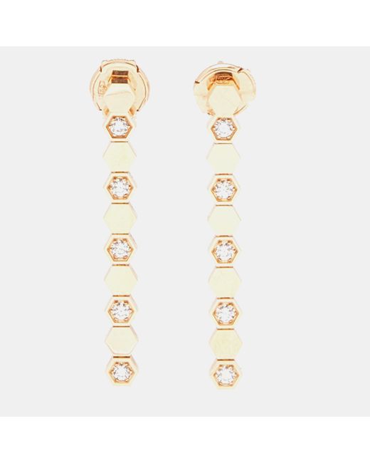 Chaumet Metallic Bee My Love Diamond 18k Rose Gold Earrings