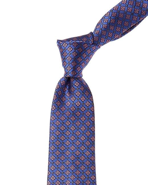 Canali Purple Blue & Pink Silk Tie for men