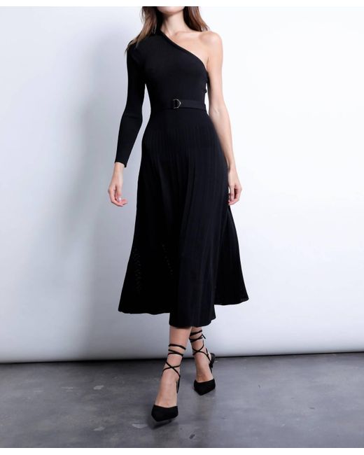 Karina Grimaldi Black Diane Knit Dress