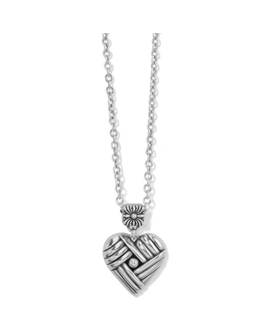 Brighton White Sonora Heart Necklace