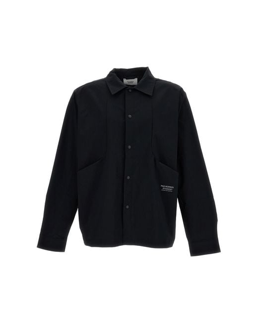 Pas Normal Studios Blue Off-Race Tech Stretch Overshirt for men