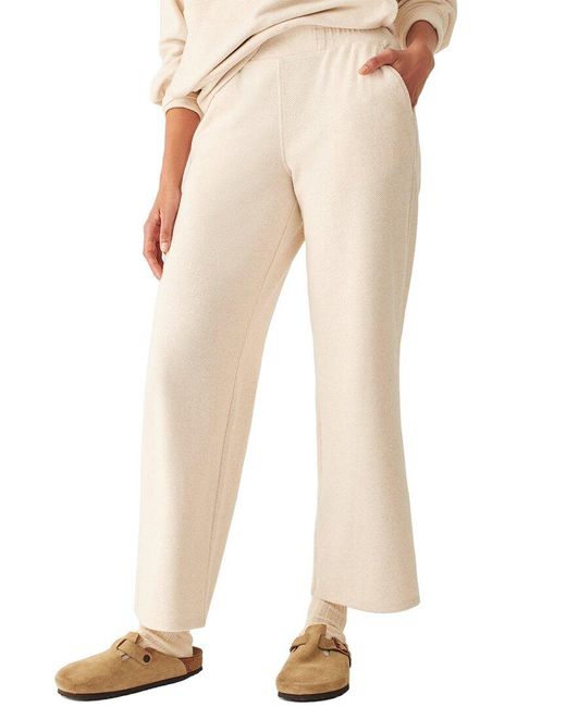 Faherty Brand Natural Legend Lounge Wide Leg Pant