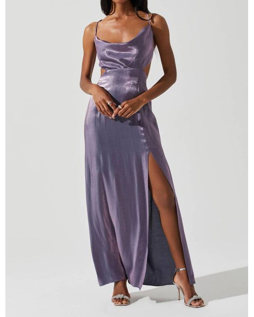 Astr Purple Shivani Maxi Dress