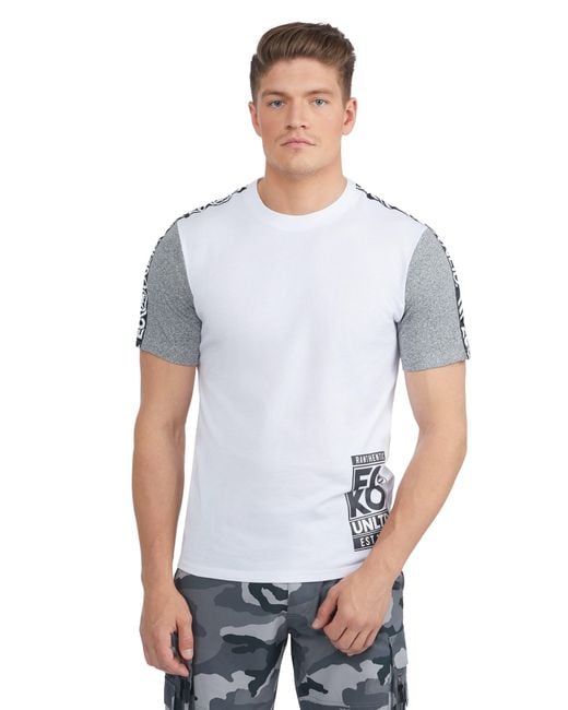 Ecko' Unltd White The Flip Head Tee for men