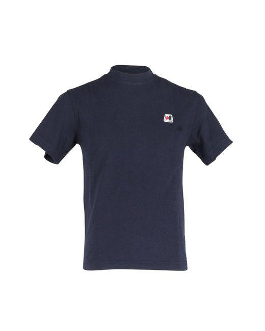 Moncler Blue Logo Short Sleeve T-shirt for men