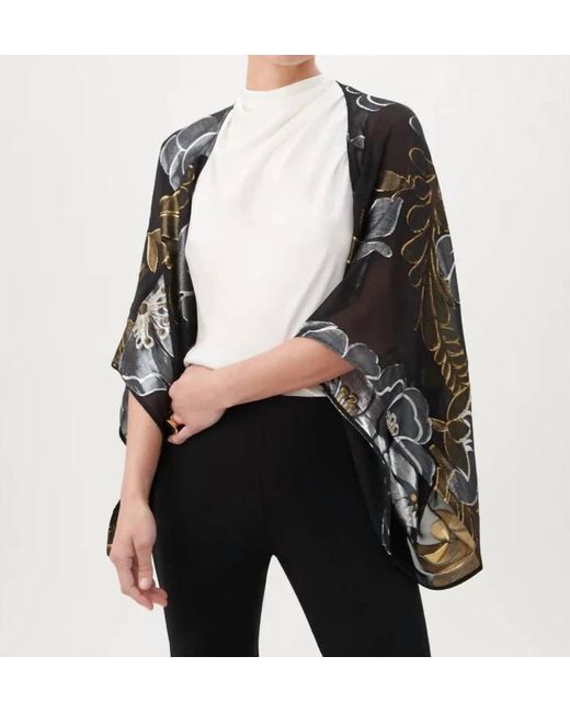 Trina Turk Exquisite Jacket In Black/metallic