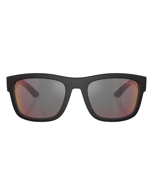 Prada Linea Rossa Black Ps 01zs Dg008f Square Sunglasses for men