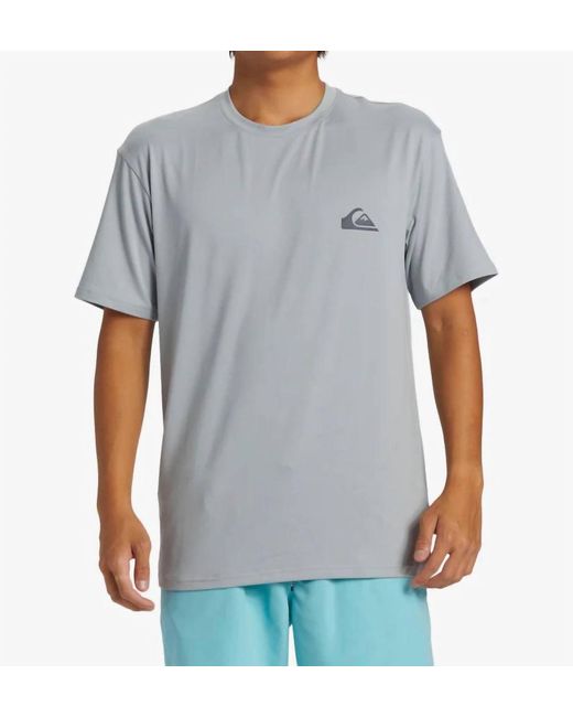 Quiksilver Gray Everyday Surf Short Sleeve Tee for men