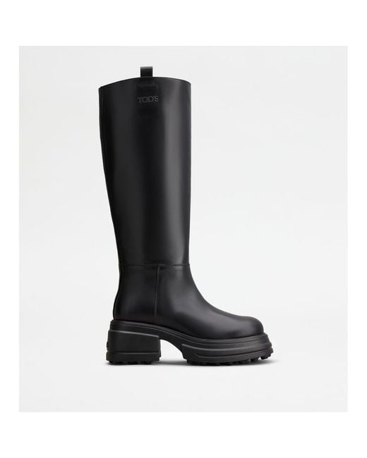 Tod's Black High Boots