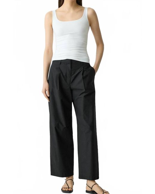 Theory Black Cropped Utility Pants