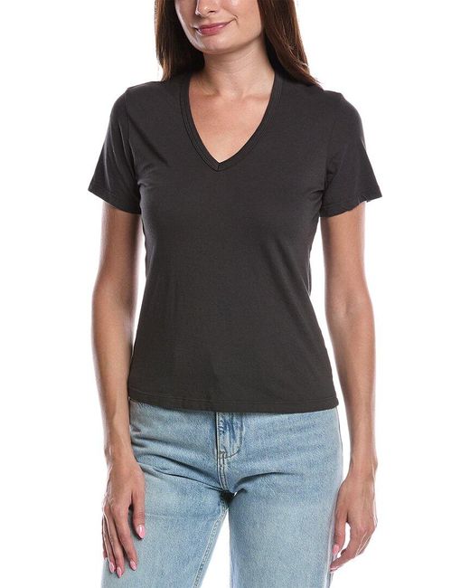 Cotton Citizen Black Standard V-Neck T-Shirt