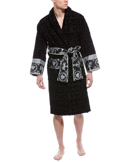Versace Black I Heart Baroque Bademantel