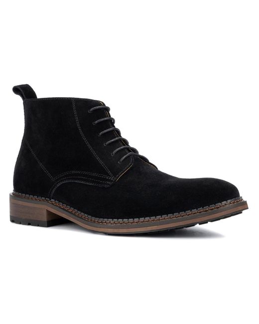 Vintage Foundry Black Otto Suede Ankle Chukka Boots for men