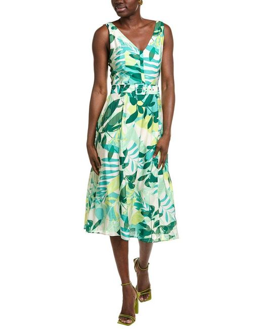 Maggy London Green Midi Dress