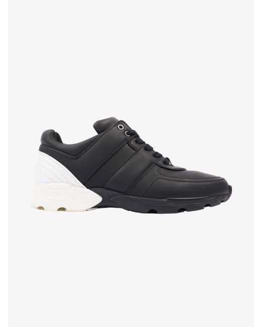Chanel Black Cc Logo Sneakers /leather