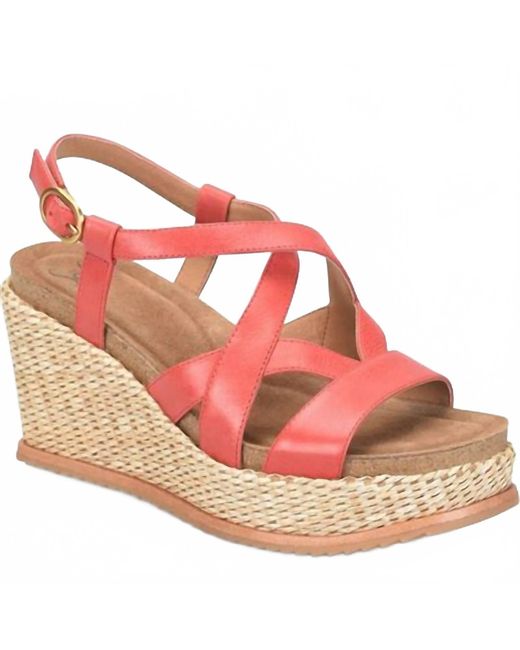 Söfft Pink Devyn Wedge Sandal