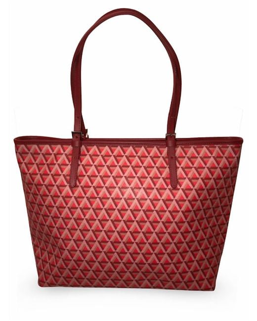 Lancaster Red Large Ikon Tote