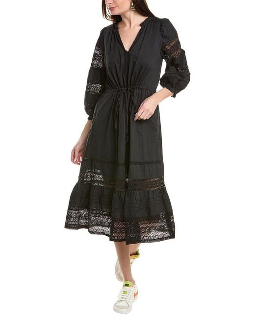 Velvet By Graham & Spencer Black Chanelle Midi Dress
