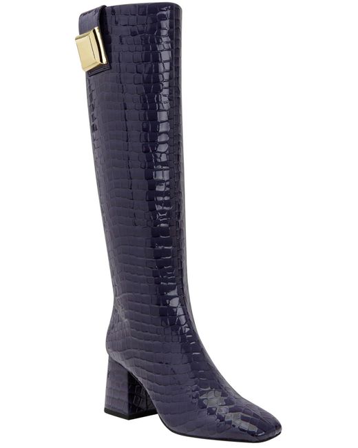 Katy Perry Blue Faux Leather Tall Knee-high Boots