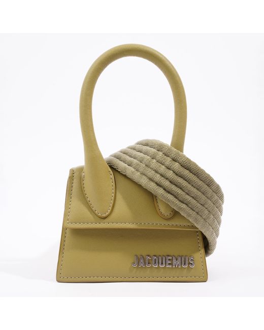 Jacquemus Green Le Chiquito Homme Olive Leather