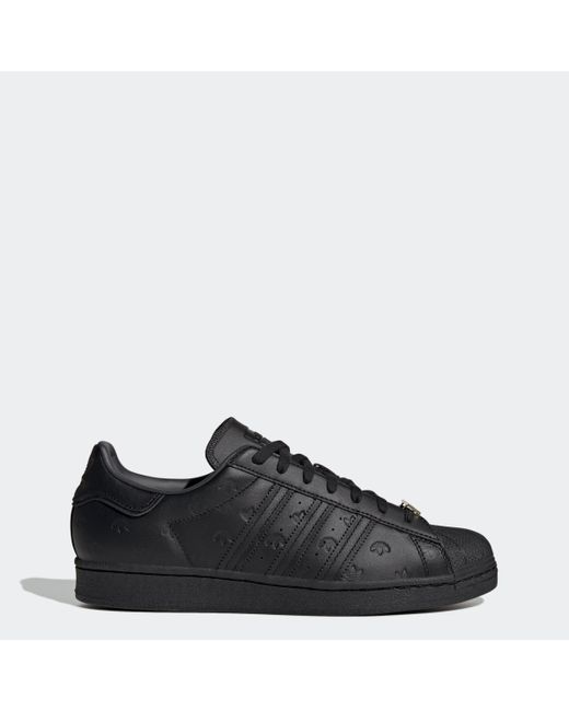 Adidas Black Superstar Shoes for men