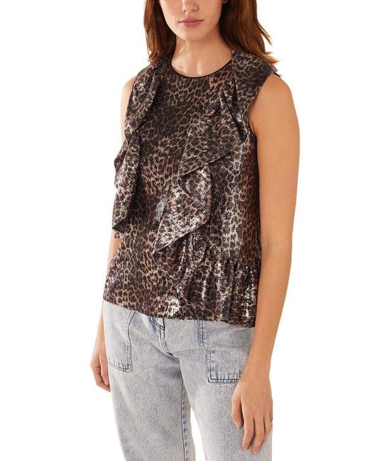 Manoush Brown Top