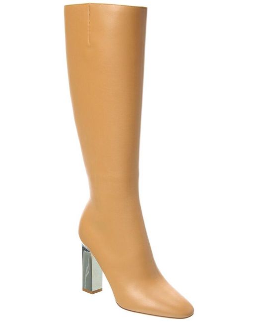 Michael Kors Caramel Leather Knee High Boots (9)