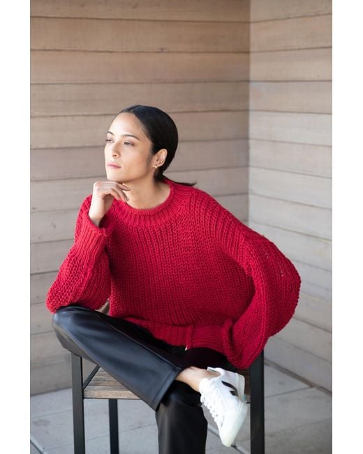 MARCELLA Red Audrey Sweater