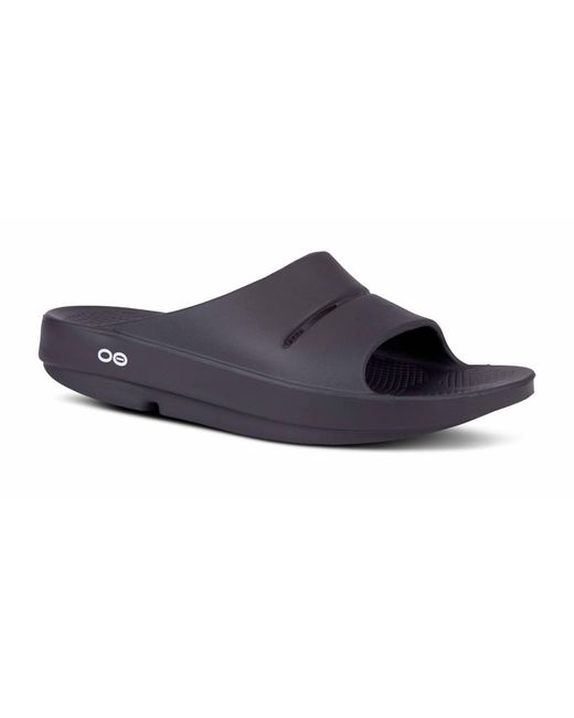 OOFOS Ooahh Slide Sandal In Black for men