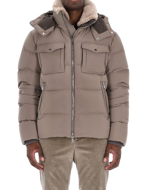 Moorer Brown Elegant Winter Coat for men