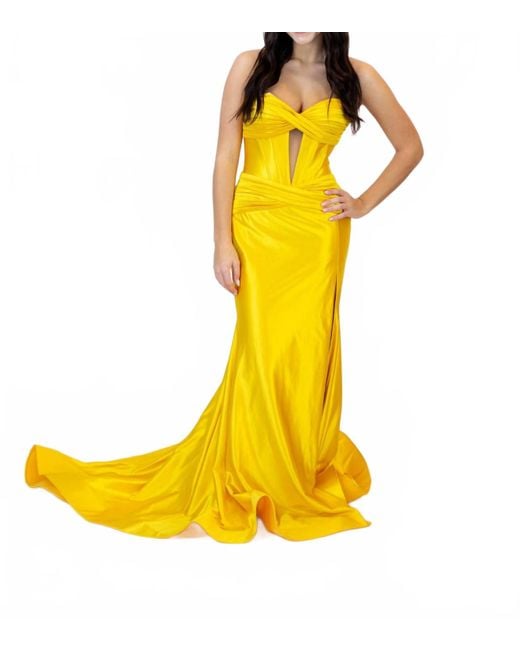 Sherri Hill Prom Dress in Yellow | Lyst